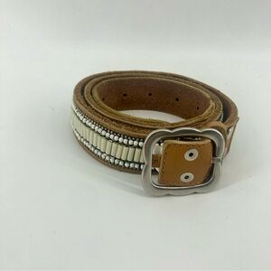 Lucky brand leather beaded belt